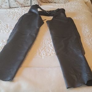 Womens Medium LG Leather Gear Chaps